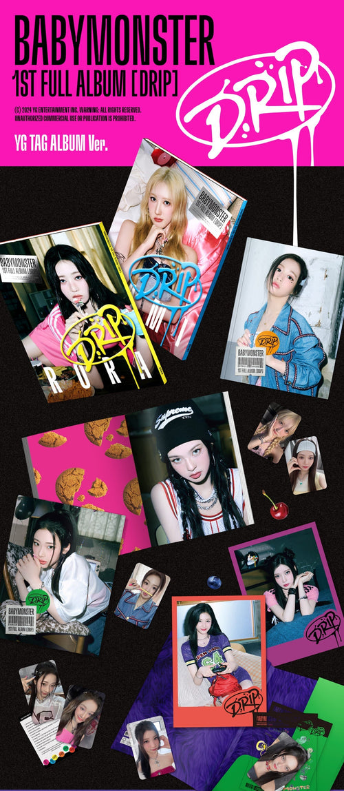 BABYMONSTER 1st Full Album 'DRIP' (YG TAG ALBUM Ver.)