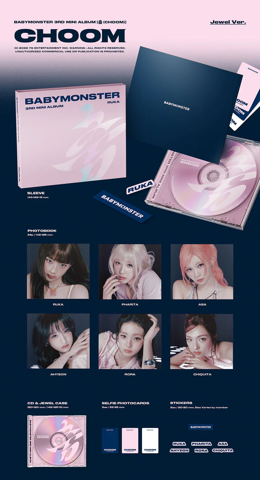 BABYMONSTER 3rd Mini Album 'CHOOM' (Jewel Ver.)
