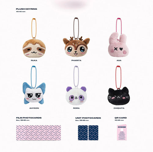 BABYMONSTER 3rd Mini Album 'CHOOM' (Plush Keyring Ver.)