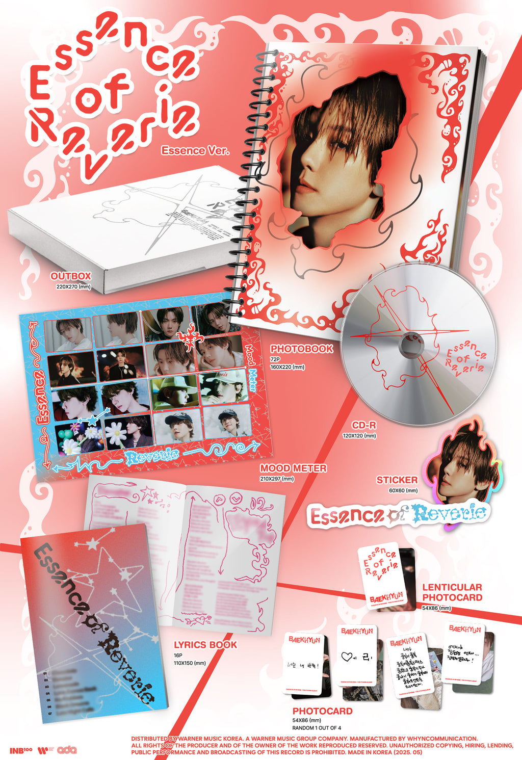 BAEKHYUN 5th Mini Album 'Essence of Reverie' (Essence Ver. / Reverie Ver.)