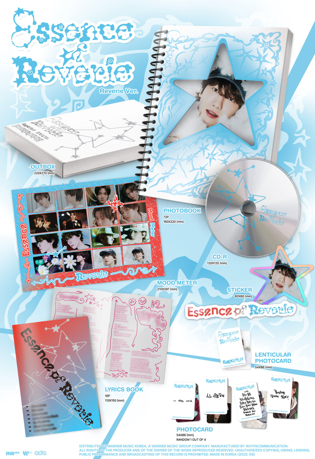 BAEKHYUN 5th Mini Album 'Essence of Reverie' (Essence Ver. / Reverie Ver.)