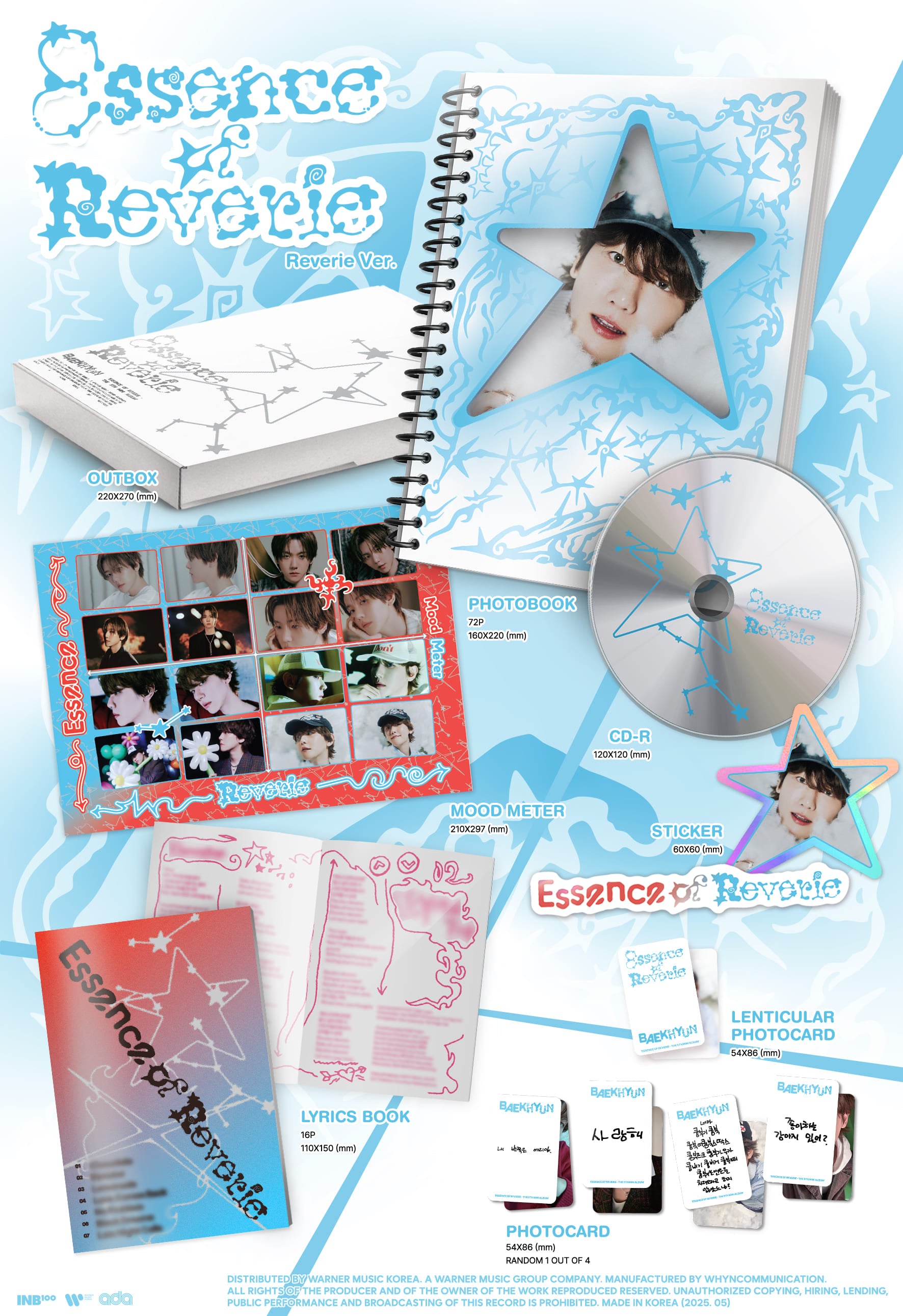 BAEKHYUN 5th Mini Album 'Essence of Reverie' (Essence Ver. / Reverie Ver.)