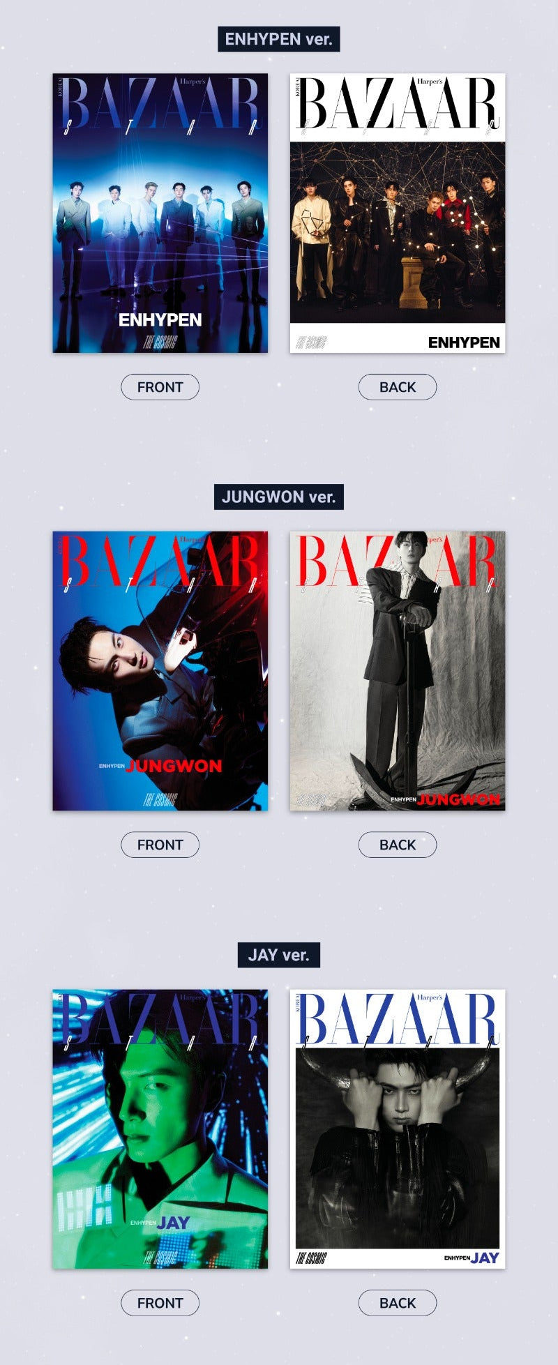[PREORDER] BAZAAR STAR : The Cosmic (Cover : Enhypen)
