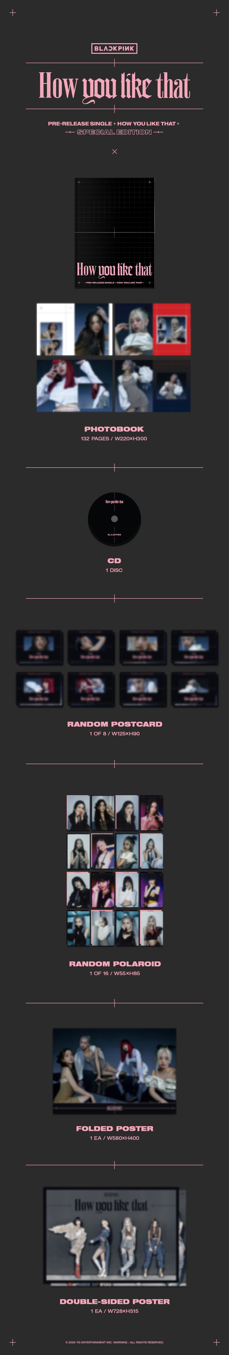 BLACKPINK Single Album 'How You Like That'