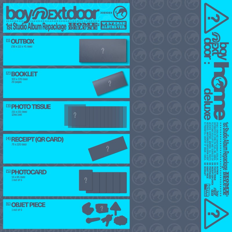 [PREORDER] BOYNEXTDOOR 1st Album Repackage 'HOME : DELUXE' (Weverse Ablums Ver.)