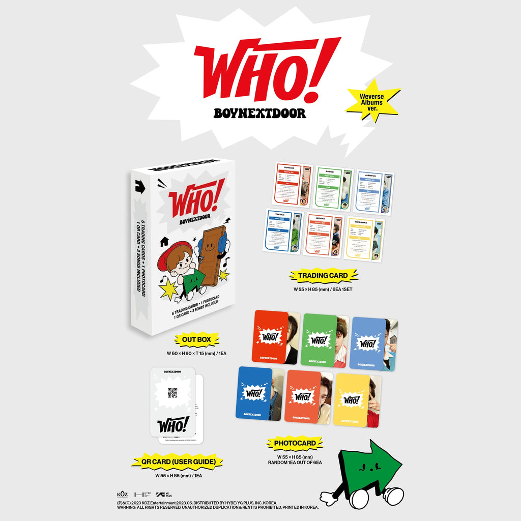 BOYNEXTDOOR 1st Single 'WHO!' (Weverse Albums ver.)