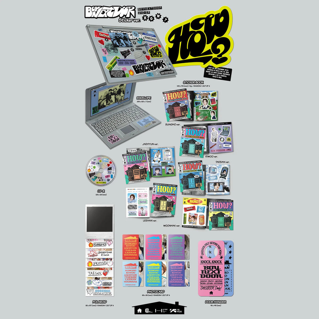 BOYNEXTDOOR 2nd EP 'HOW?' (Sticker Ver.)