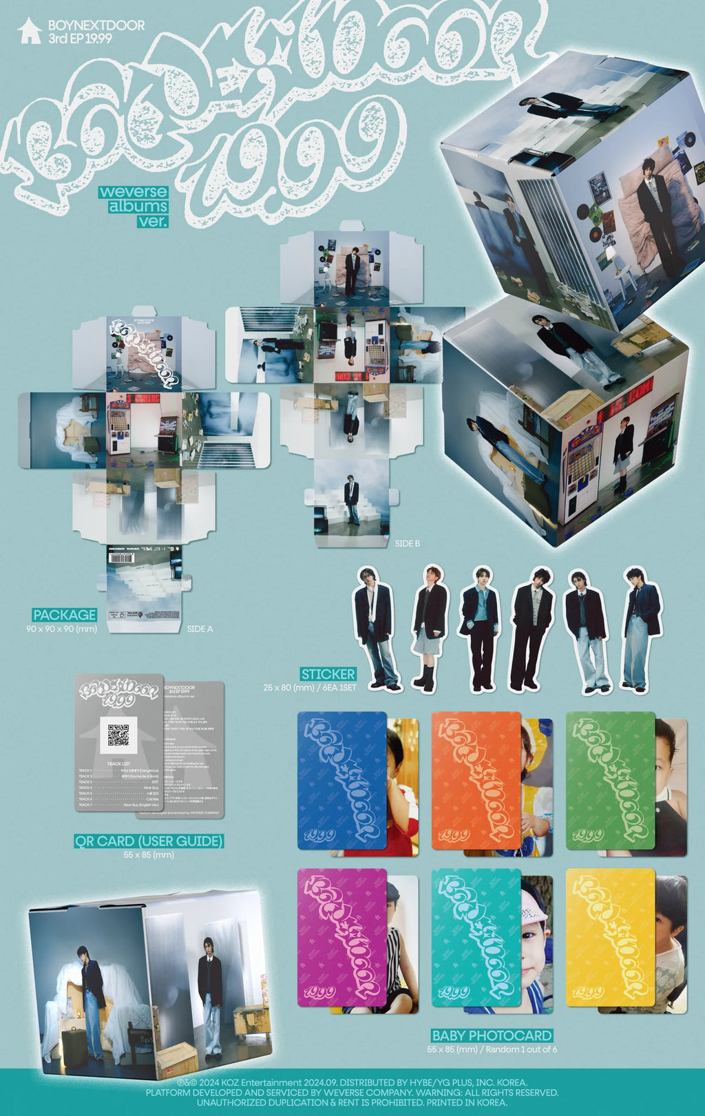 BOYNEXTDOOR 3rd EP Album '19.99' (Weverse Albums ver.)