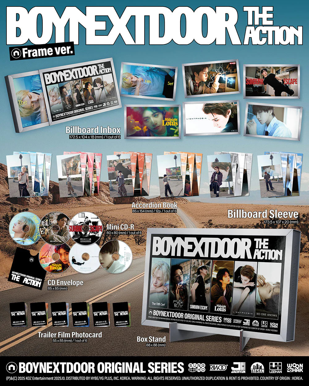 BOYNEXTDOOR 5th Mini Album 'The Action' (Frame Ver.)