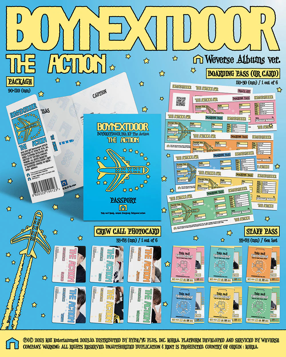 BOYNEXTDOOR 5th Mini Album 'The Action' (Weverse Album Ver.)