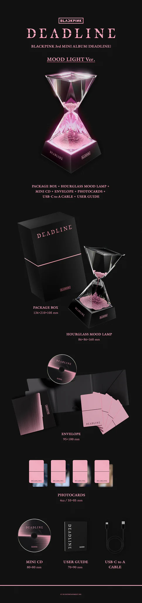 BLACKPINK 3rd Mini Album 'DEADLINE' (MOOD LIGHT Ver.)