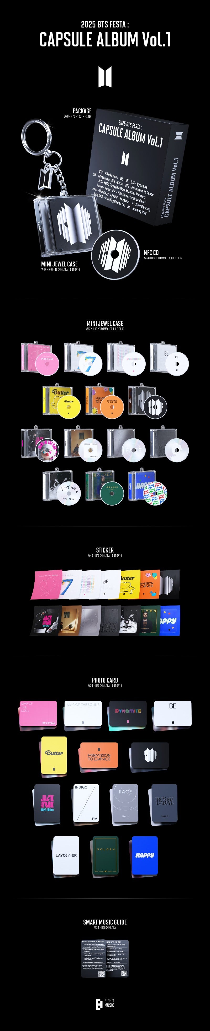 BTS - 2025 BTS FESTA : CAPSULE ALBUM Vol.1