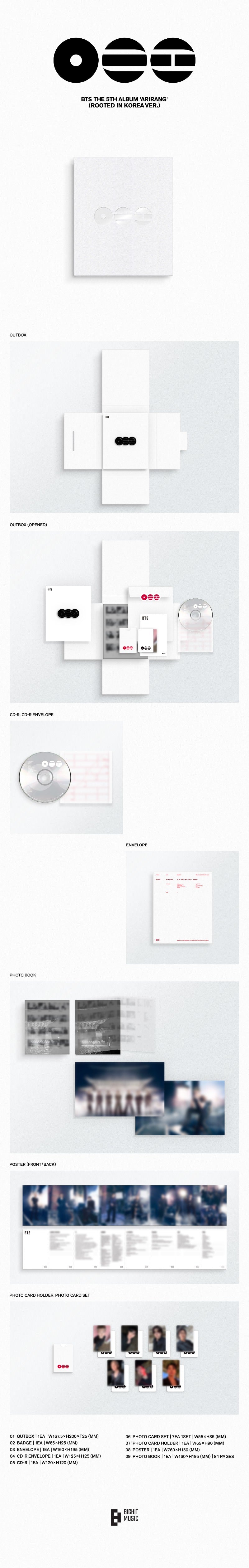 BTS 5th Full Album 'ARIRANG'