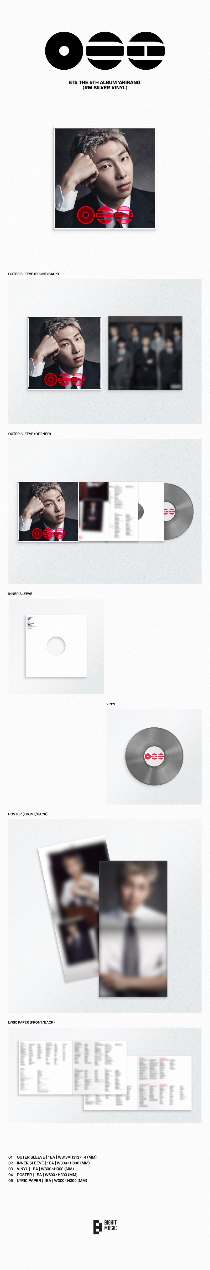 BTS 5th Full Album 'ARIRANG' (Standard Vinyl)
