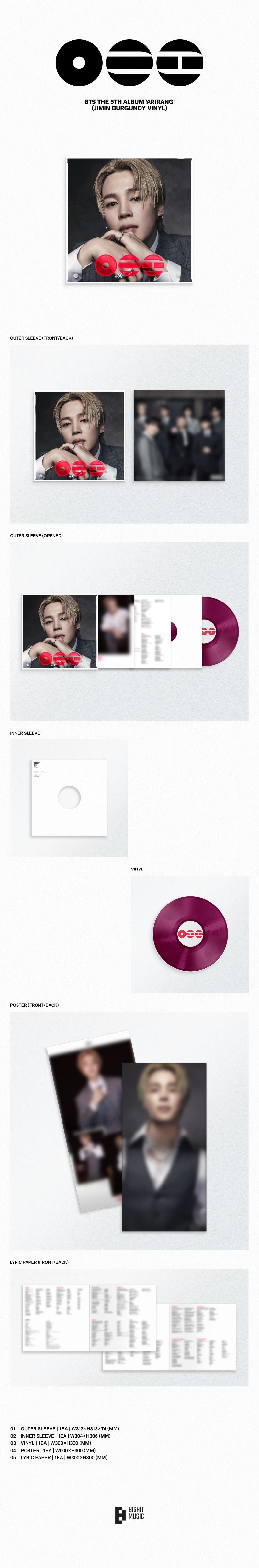 BTS 5th Full Album 'ARIRANG' (Standard Vinyl)