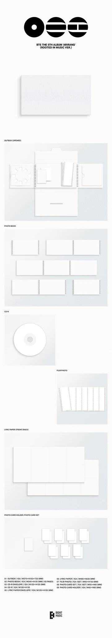 [PREORDER] BTS 5th Full Album 'ARIRANG'