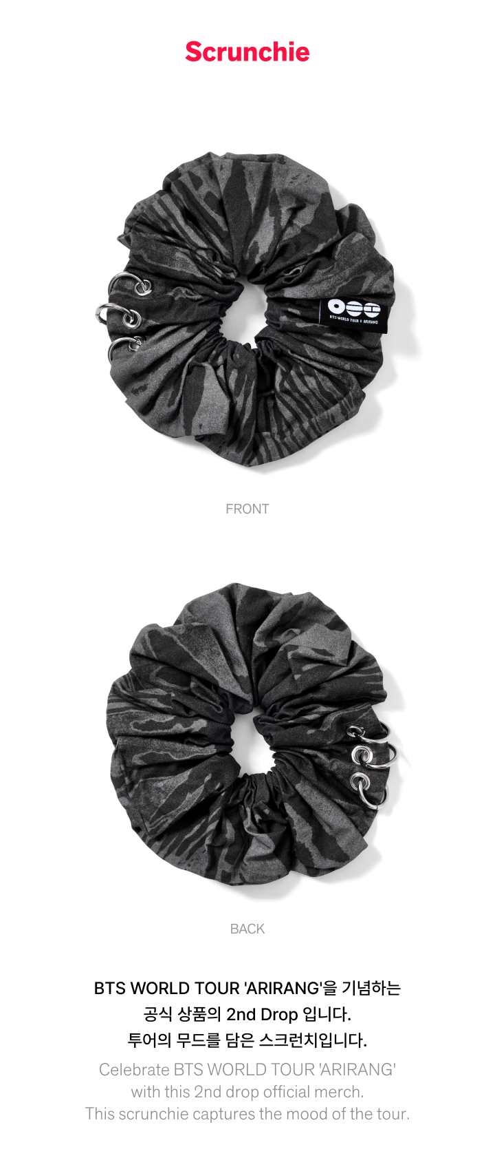 [PREORDER] BTS MD 'ARIRANG' Scrunchie
