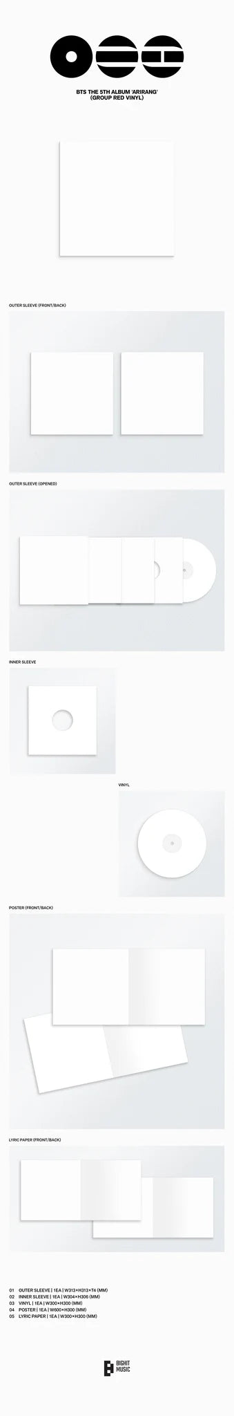 [PREORDER] BTS 5th Full Album 'ARIRANG' (Standard Vinyl)