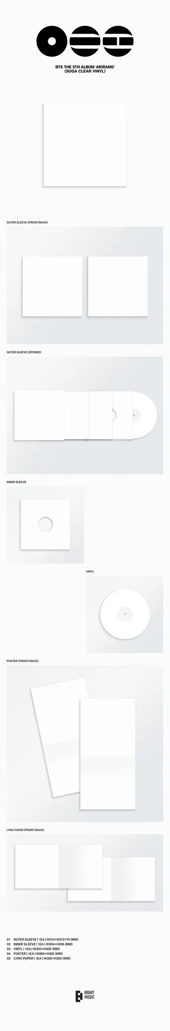 [PREORDER] BTS 5th Full Album 'ARIRANG' (Standard Vinyl)