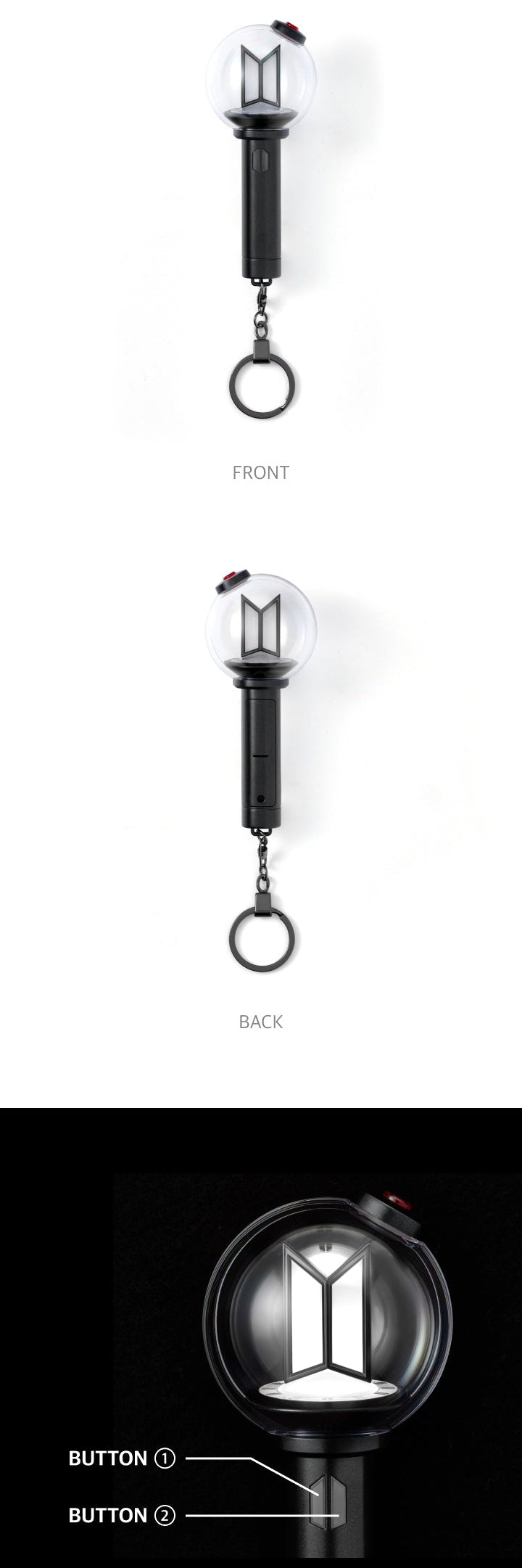 [PREORDER] BTS OFFICIAL LIGHT STICK KEYRING VER.4
