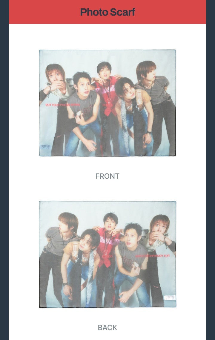 [PREORDER] CORTIS 'PUT YOUR PHONE DOWN' Offical MD - Photo Scarf