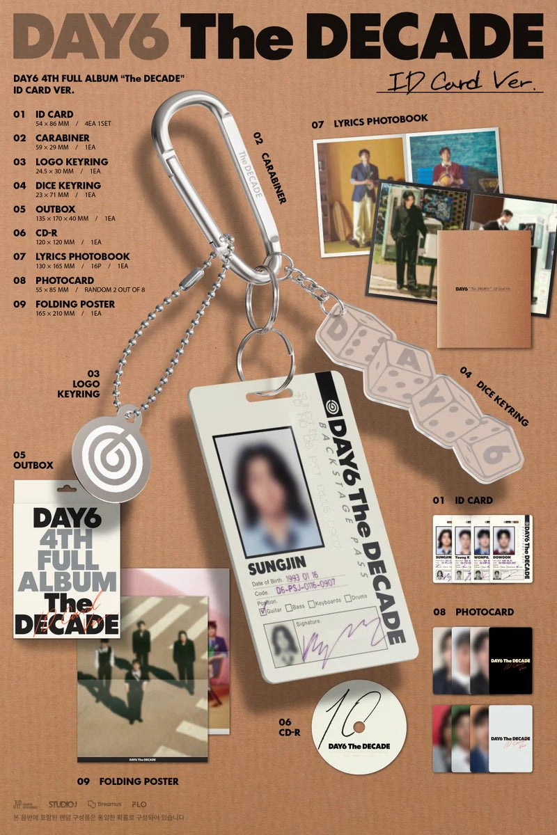 DAY6 4th Album 'The DECADE' (ID Card Ver.)