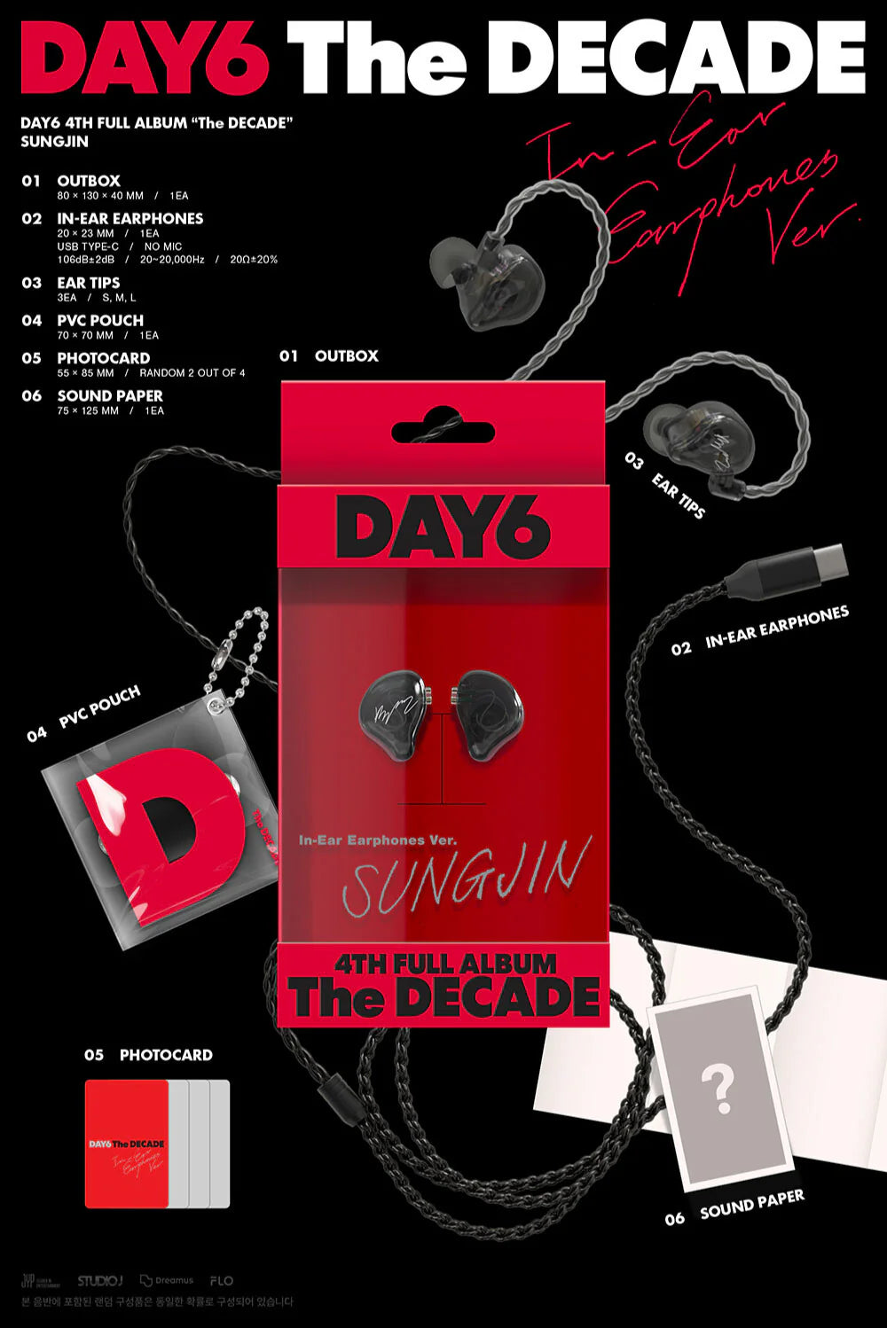 DAY6 4th Full Album 'The DECADE' (In-Ear Earphones Ver.)