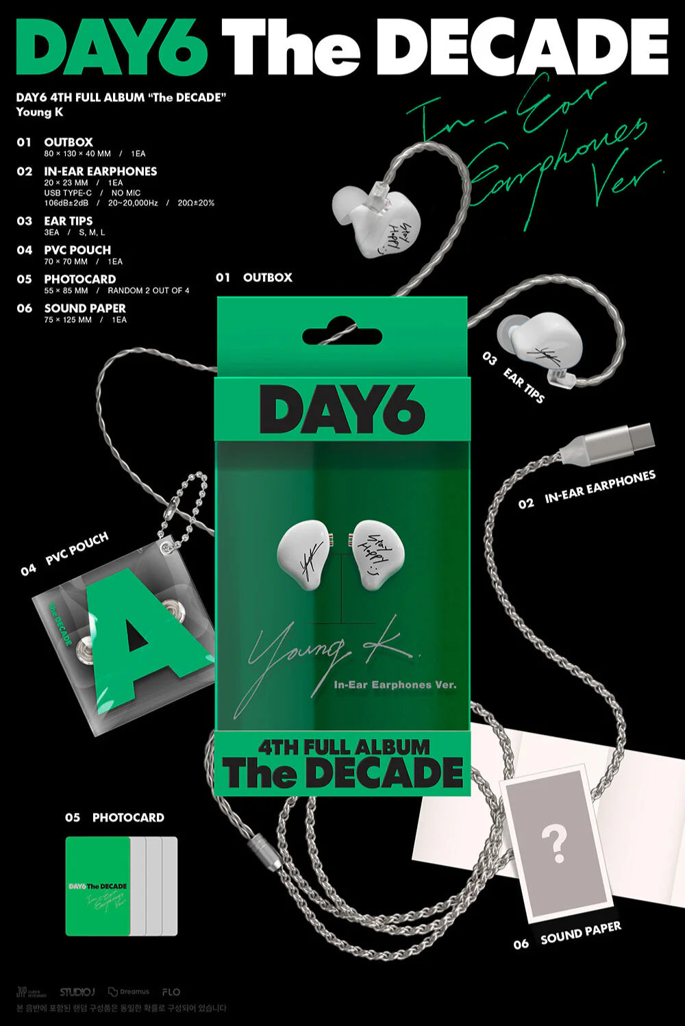 DAY6 4th Full Album 'The DECADE' (In-Ear Earphones Ver.)