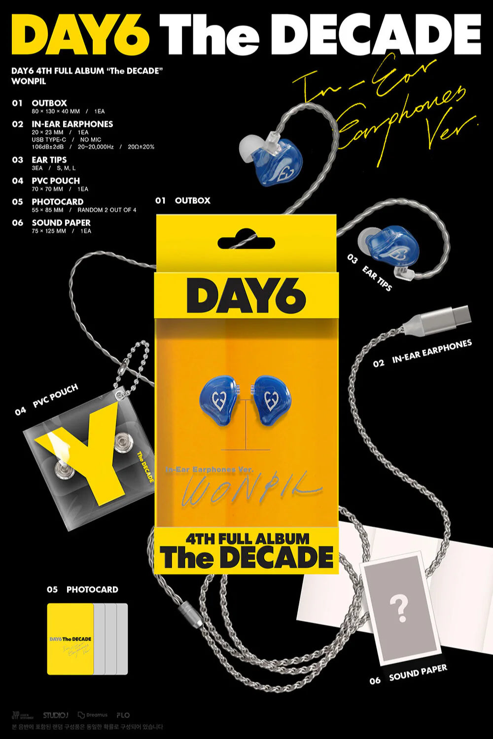 DAY6 4th Full Album 'The DECADE' (In-Ear Earphones Ver.)