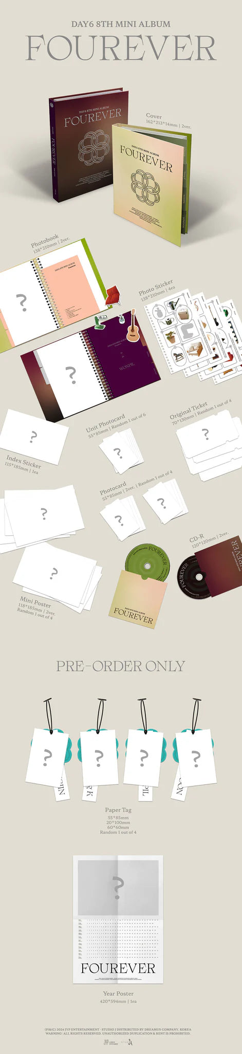 DAY6 8th Mini Album 'Fourever'