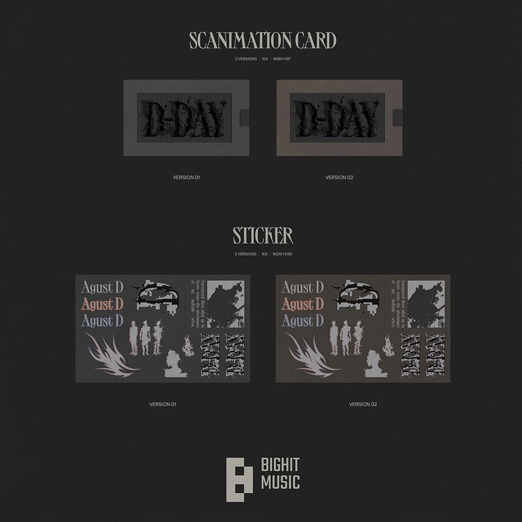 Agust D (BTS Suga) 1st Solo Album 'D-DAY'