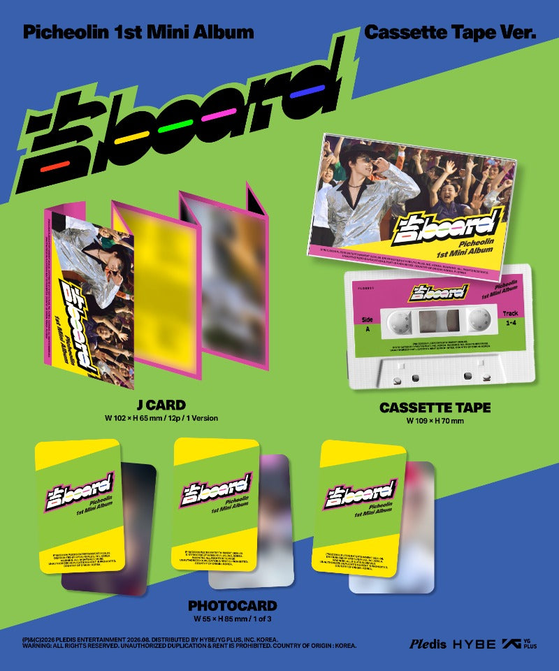 [PREORDER] Picheolin 1st Mini Album '吉BOARD]' (Cassette Tape Ver.)