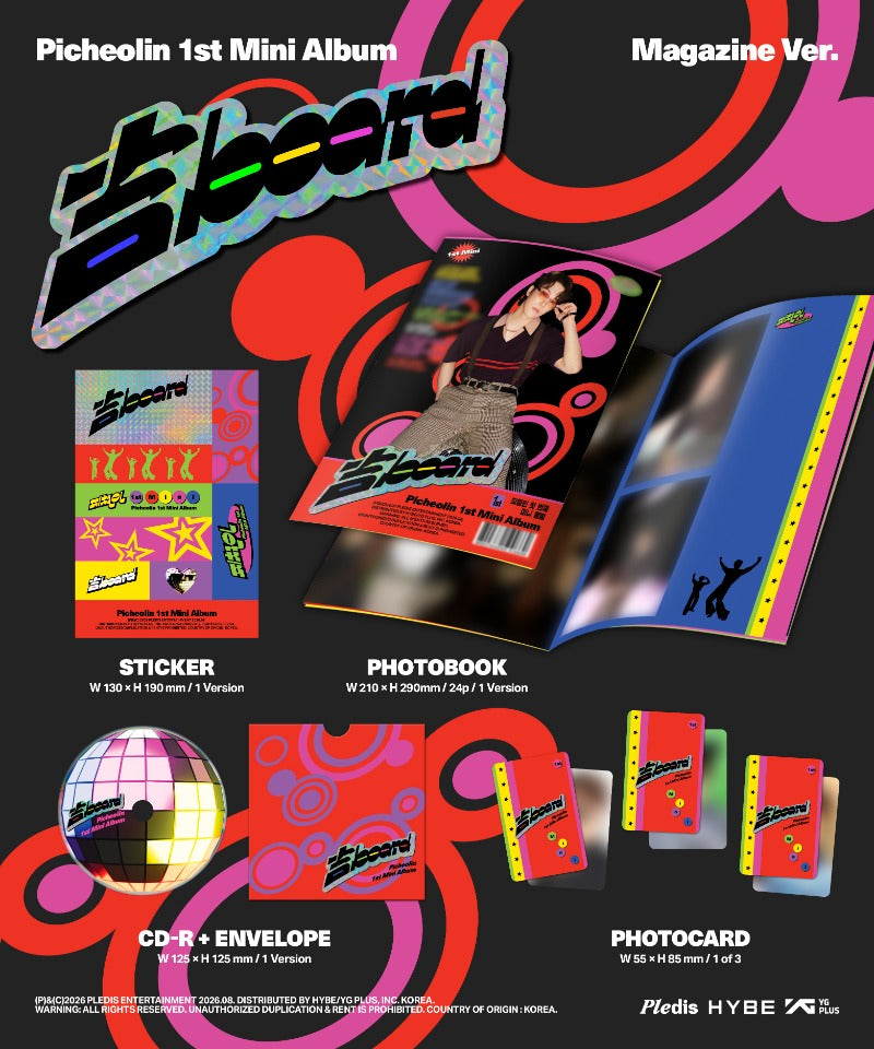 [PREORDER] Picheolin 1st Mini Album '吉BOARD]' (Magazine Ver.)