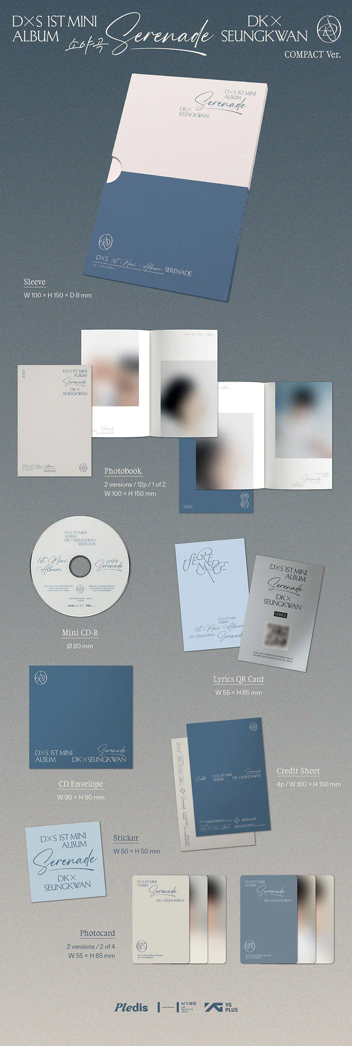 DK X Seungkwan (SEVENTEEN) 1st Mini Album 'SERENADE' (COMPACT Ver.)