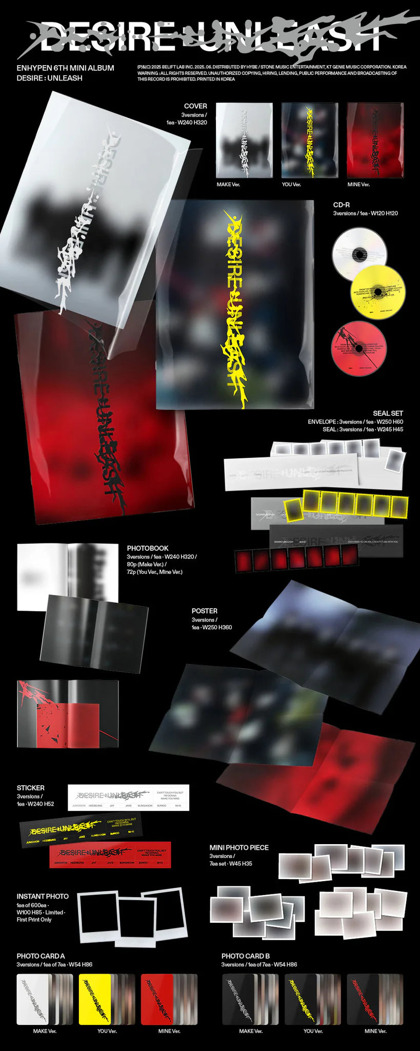 ENHYPEN 6th Mini Album 'DESIRE : UNLEASH'