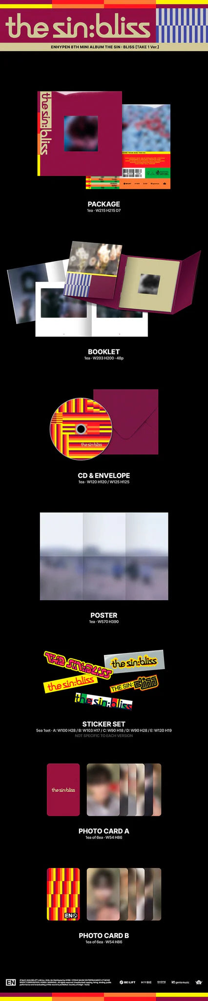 [PREORDER] ENHYPEN 8th Mini Album 'THE SIN BLISS'