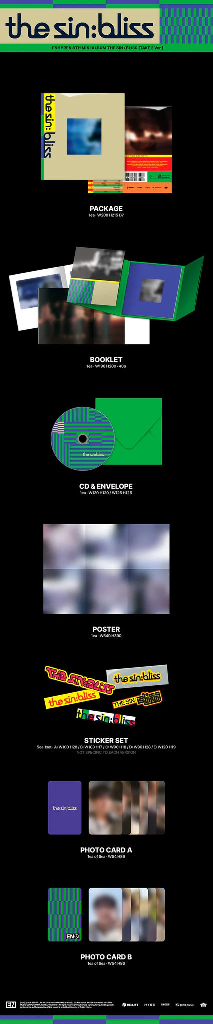 [PREORDER] ENHYPEN 8th Mini Album 'THE SIN BLISS'