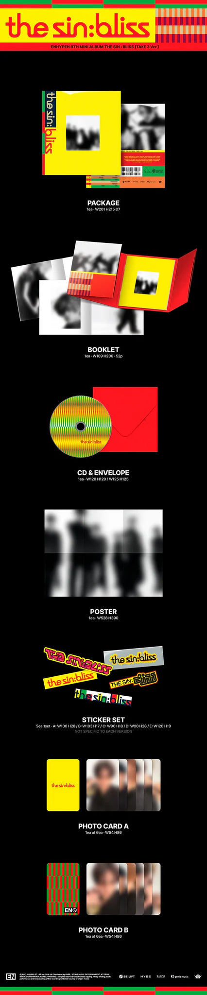 [PREORDER] ENHYPEN 8th Mini Album 'THE SIN BLISS'