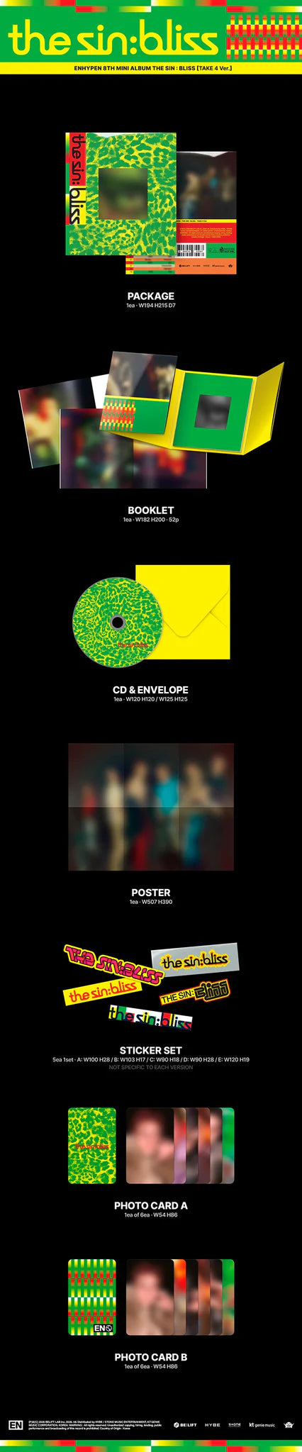 [PREORDER] ENHYPEN 8th Mini Album 'THE SIN BLISS'