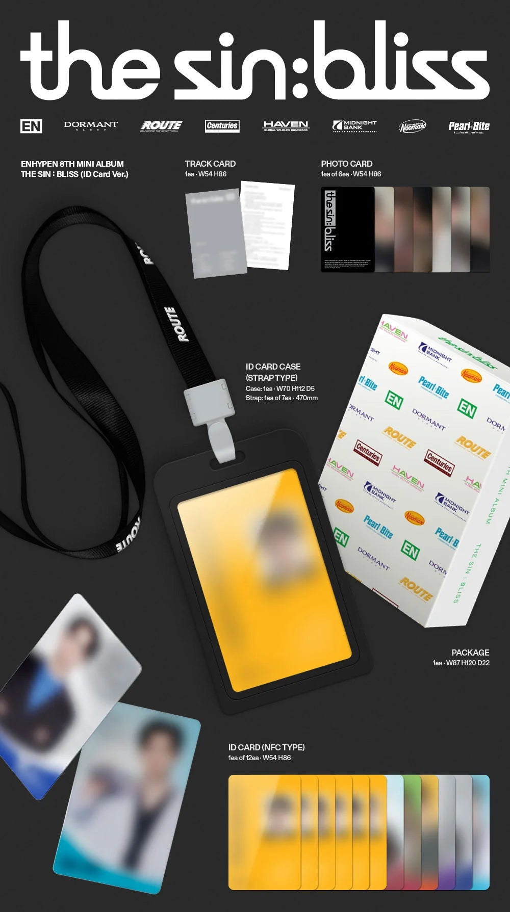 [PREORDER] ENHYPEN 8th Mini Album 'THE SIN BLISS' (ID Card Ver.)