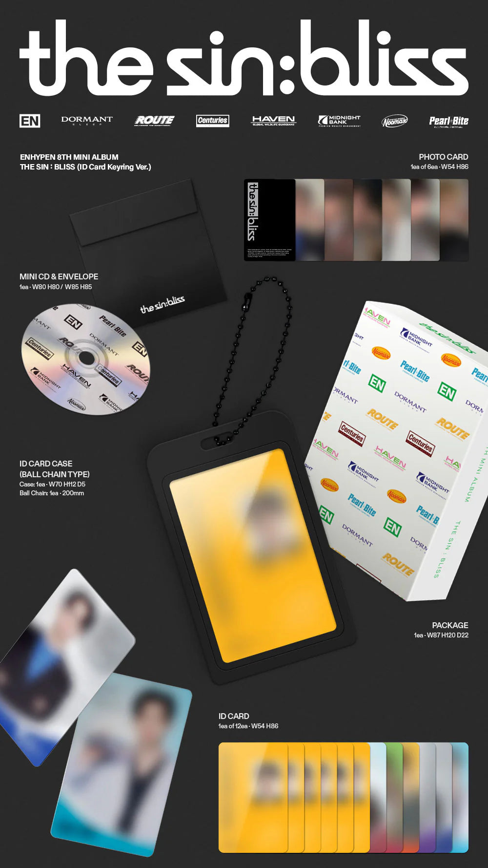 [PREORDER] ENHYPEN 8th Mini Album 'THE SIN BLISS' (ID Card Keyring Ver.)