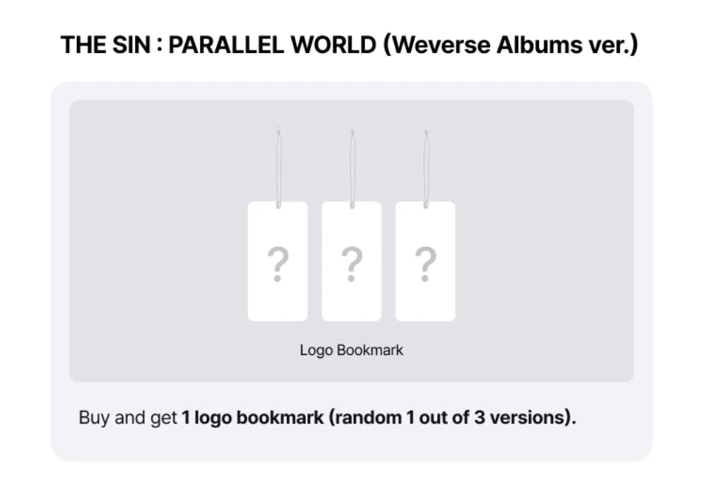 [PREORDER] ENHYPEN Spinoff Single Album 'THE SIN : PARALLEL WORLD' (Weverse Albums ver.)