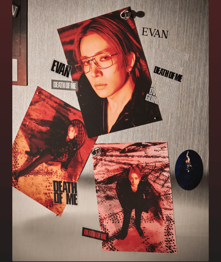 [PREORDER] EVAN 'DEATH OF ME' Official MD - Postcard & Sticker Set