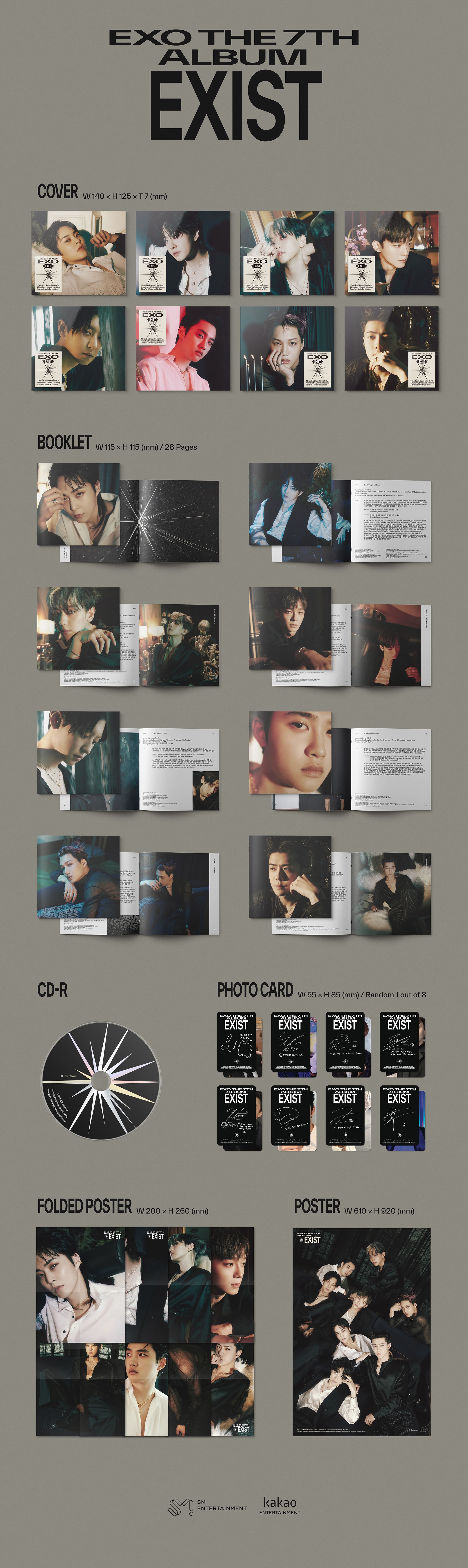 EXO 7th Album 'EXIST' (Digipack Ver.)