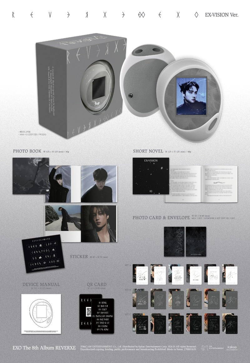 EXO 8th Full Album 'REVERXE' (EX-VISION Ver.) (Smart Album)