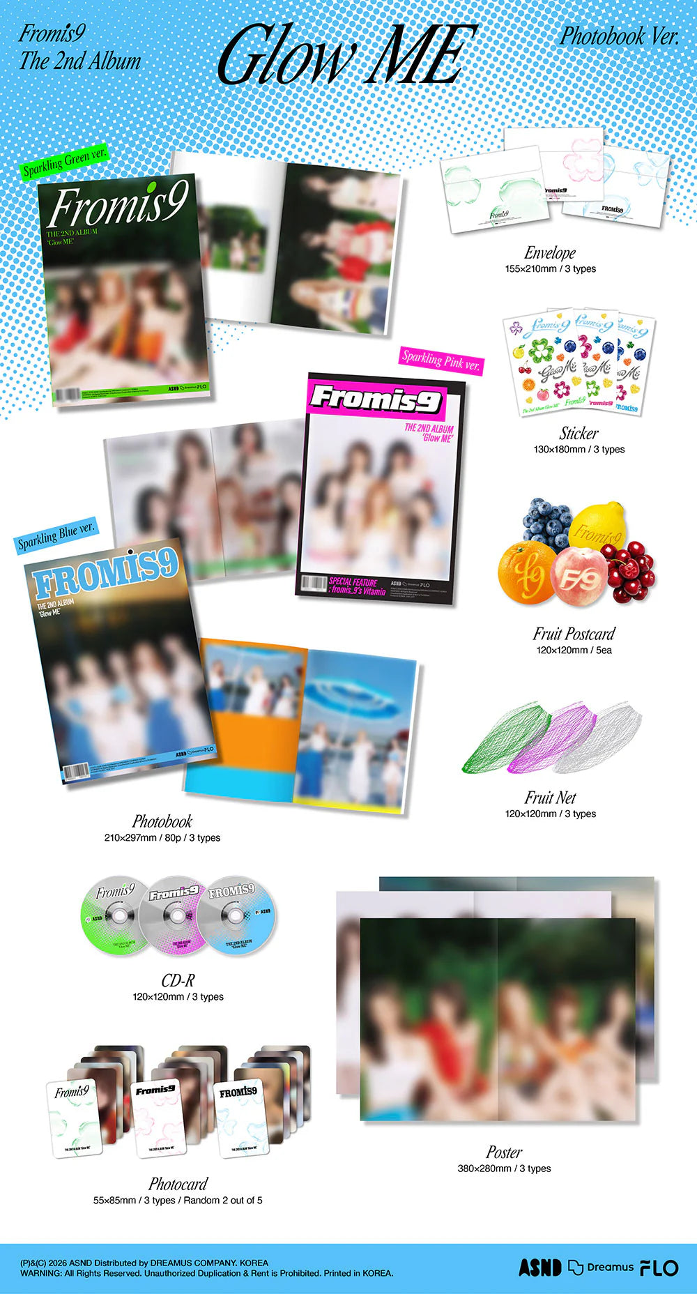 [PREORDER] fromis_9 2nd Album 'Glow ME' (Photobook Ver.)