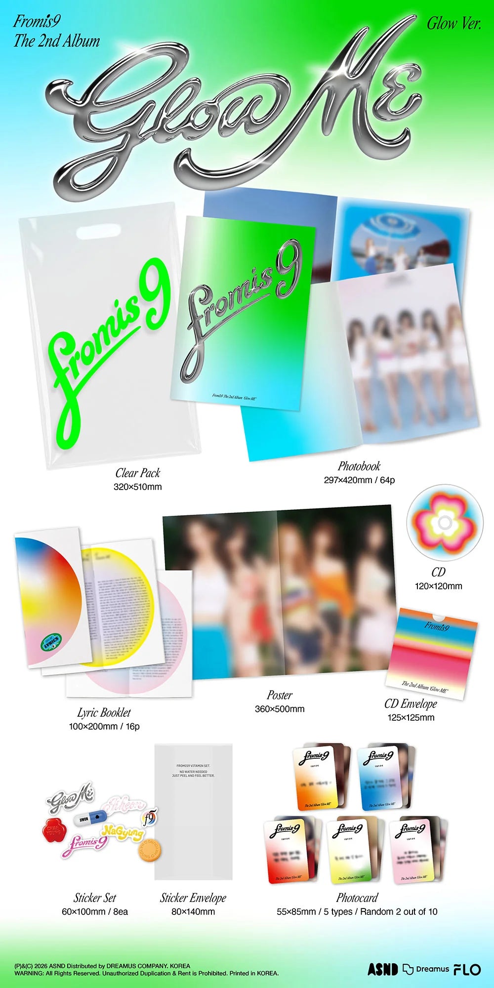 [PREORDER] fromis_9 2nd Album 'Glow ME' (Glow Ver.)