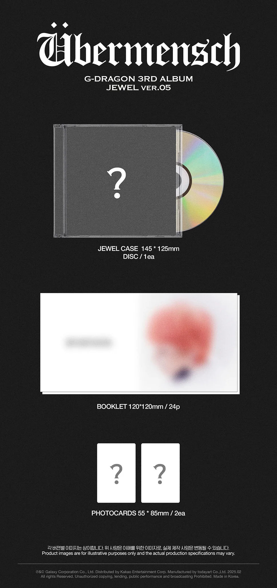 G-DRAGON 3rd Album 'Übermensch' (Jewel Case Ver.)