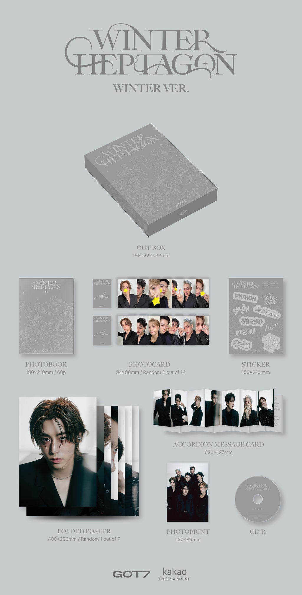 GOT7 13th Mini Album 'WINTER HEPTAGON'