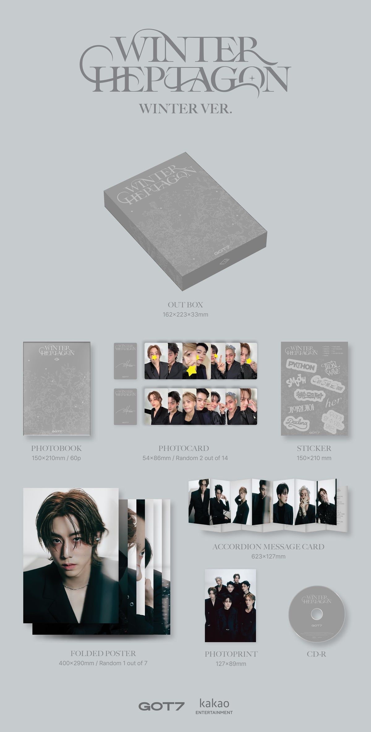 GOT7 13th Mini Album 'WINTER HEPTAGON'